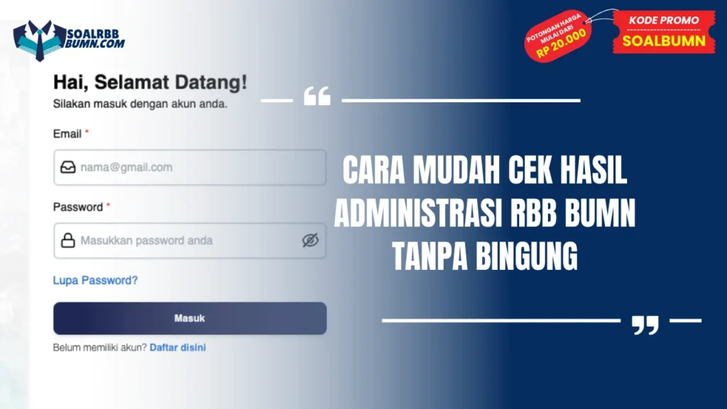hasil administrasi rbb bumn
